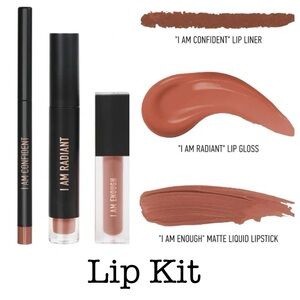 NIB RealHer Lip Kit 3-1: liner, lipstick, gloss; nude color